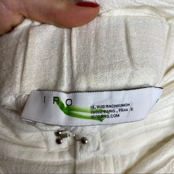 IRO Lux Cotton High Rise Belted Shorts 8 - Picture 13 of 15